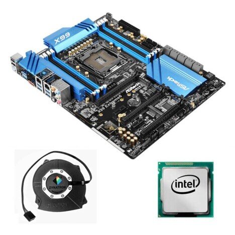 Kit Placa de Baza ASRock X99 Extreme6, Intel Hexa Core i7-6800K, Cooler